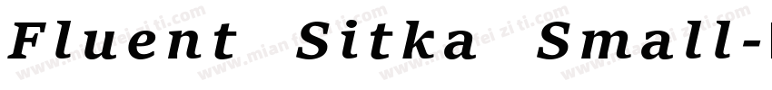 Fluent Sitka Small字体转换